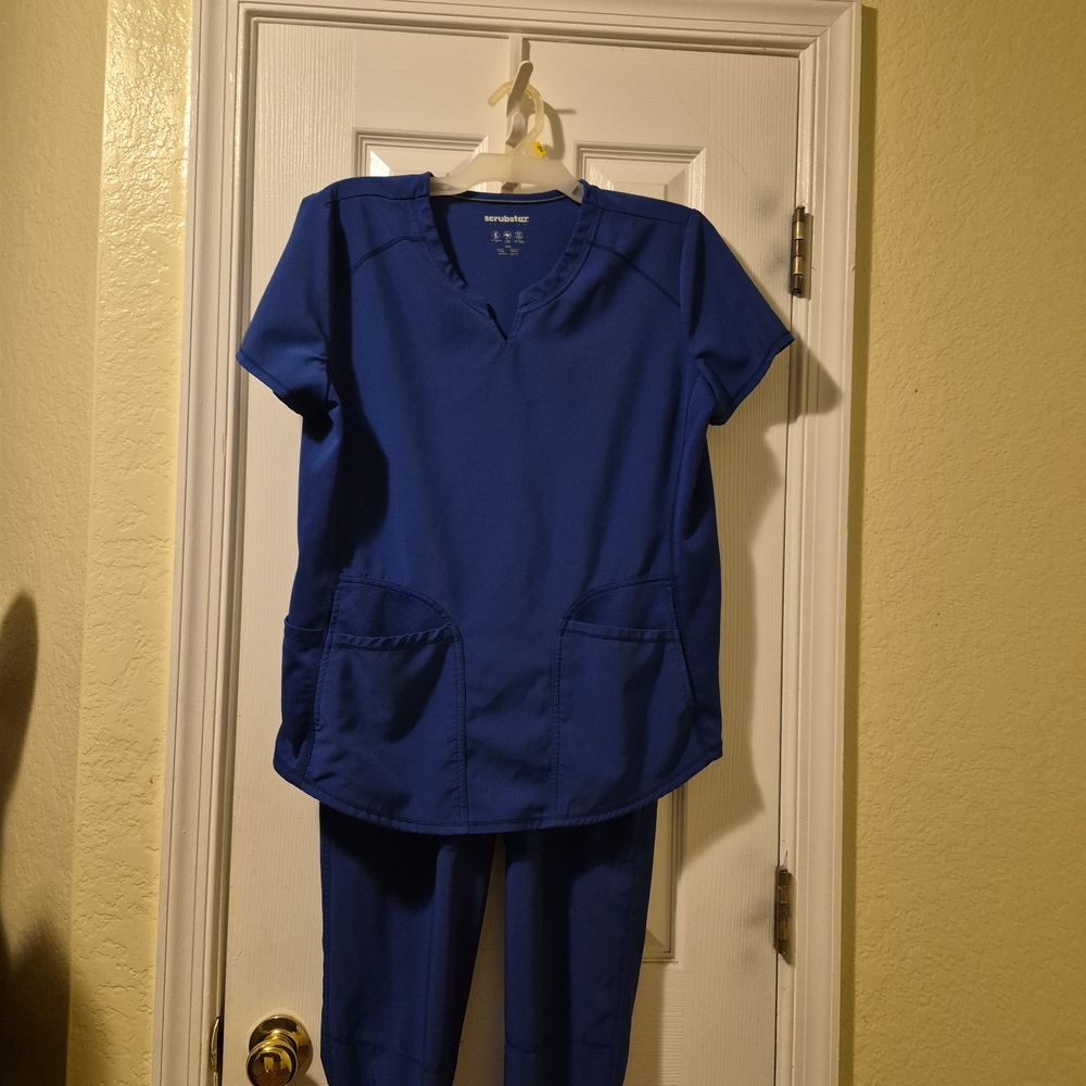 Scrubstar Women's Blue Scrub Set